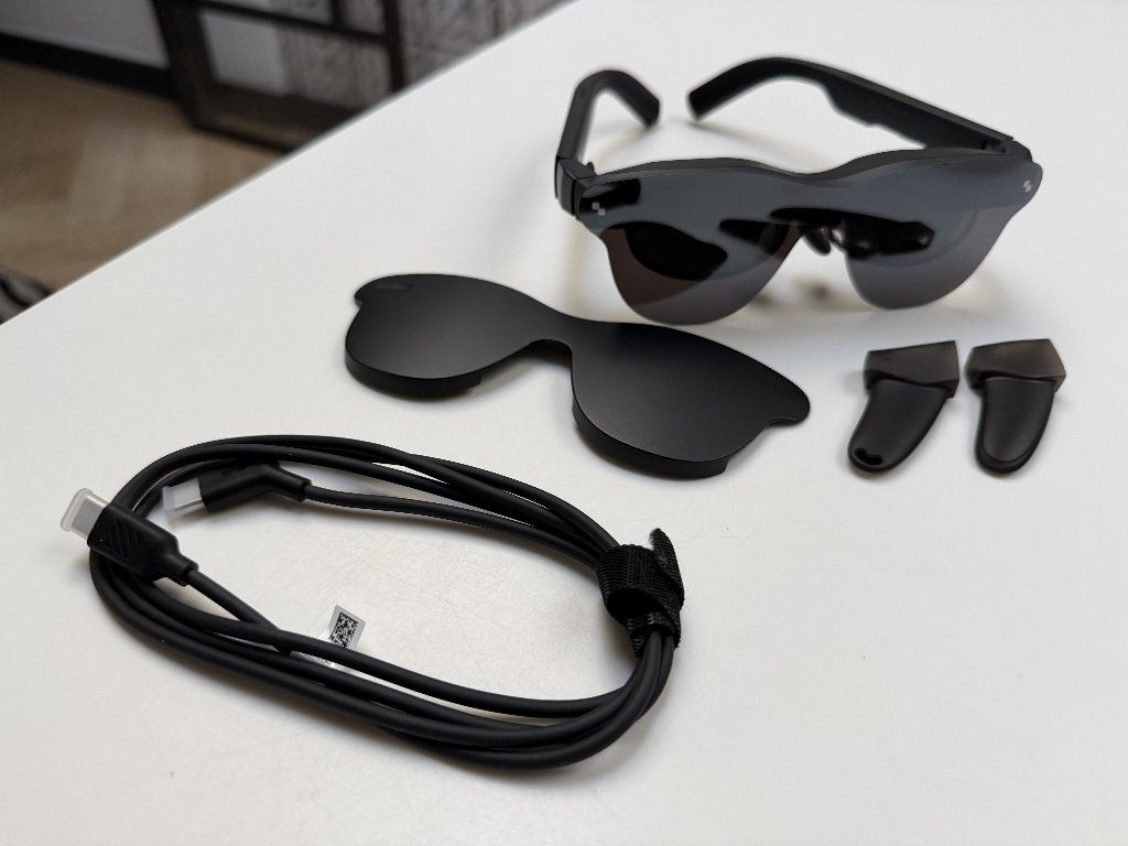 RayNeo Air 4 Pro AR Glasses + Sound Tube - Zo goed als nieuw, Ophalen of Verzenden, Zo goed als nieuw, VR-bril, Overige platformen