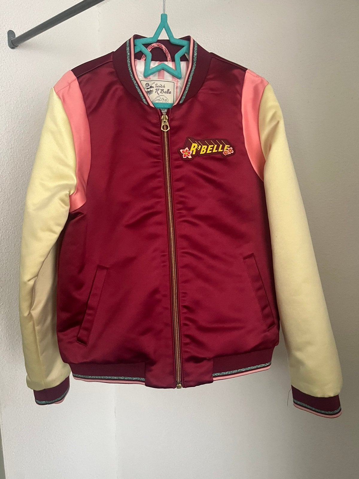 Jasje (baseball/bomber model) maat 140 van Scotch R’belle, Ophalen of Verzenden, Zo goed als nieuw, Meisje, Jas