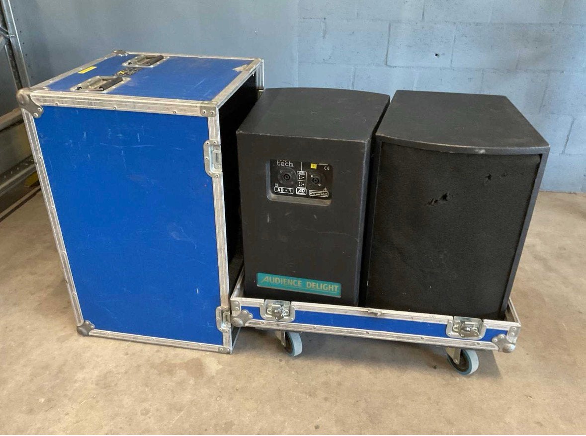 Audience delight AD1 set incl flightcase, Ophalen, Gebruikt, 150 watt of meer, Overige merken