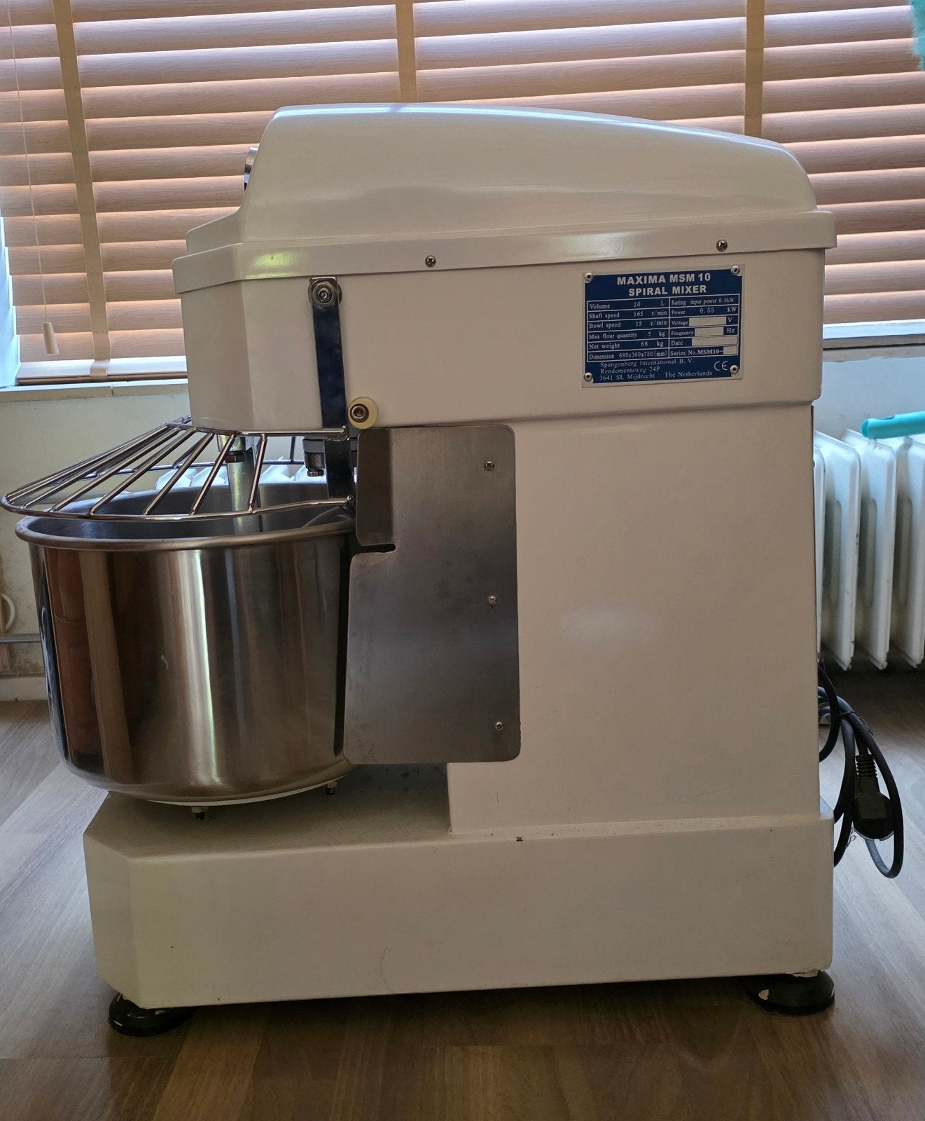 Maxima MSM 10 Spiraalmixer - 10L, 5kg meel, Ophalen, Gebruikt