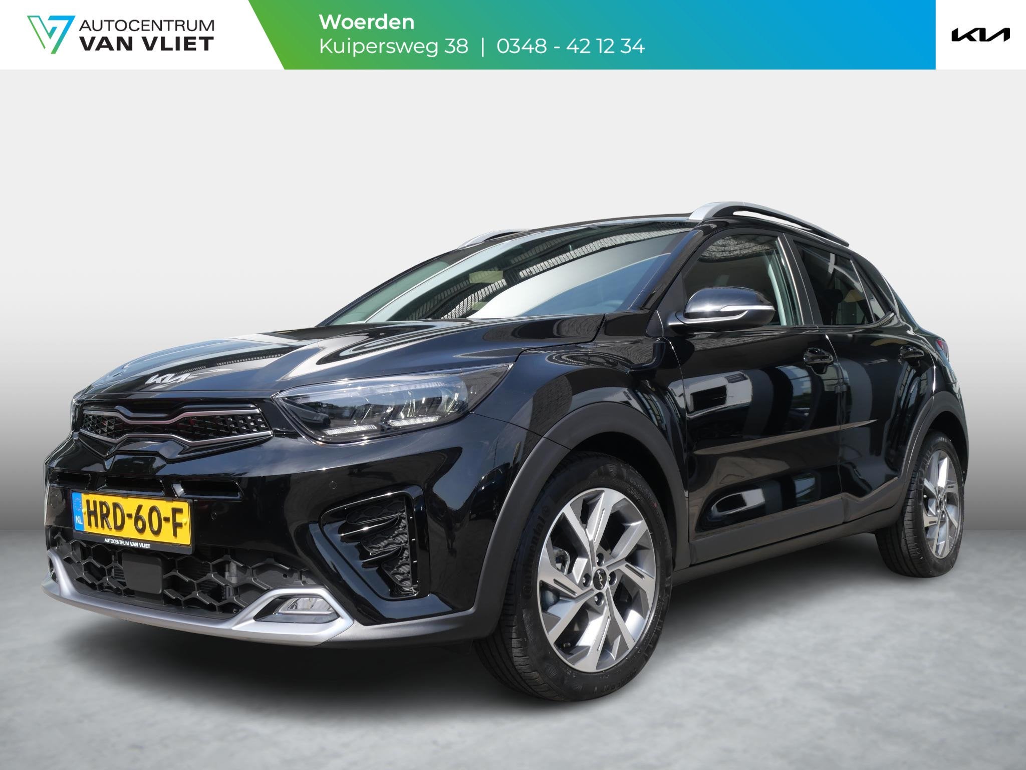 Kia Stonic 1.0 T-GDi MHEV GT-PlusLine | Trekhaak | Cruise |, Leder en Stof, Zwart, Origineel Nederlands, Kia Top Selectie