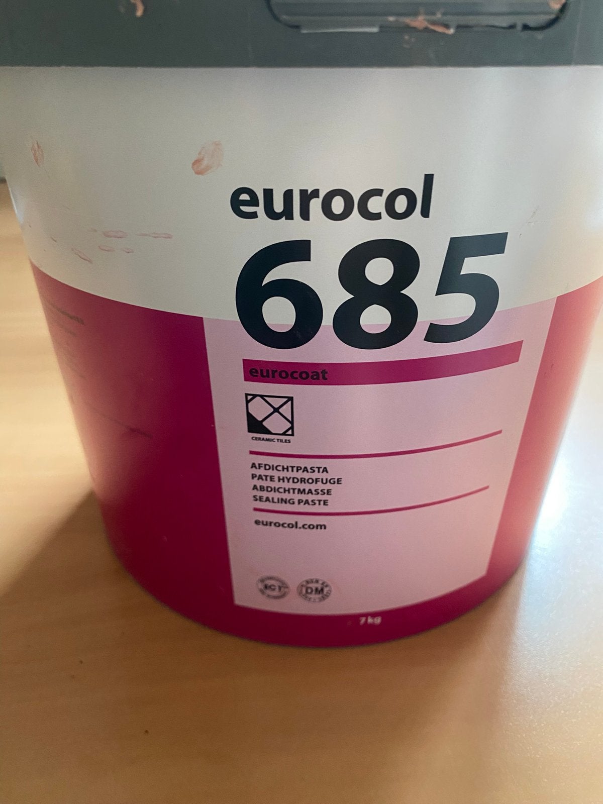 FORBO Eurocol Eurocoat 685, Ophalen, Gebruikt, Wit