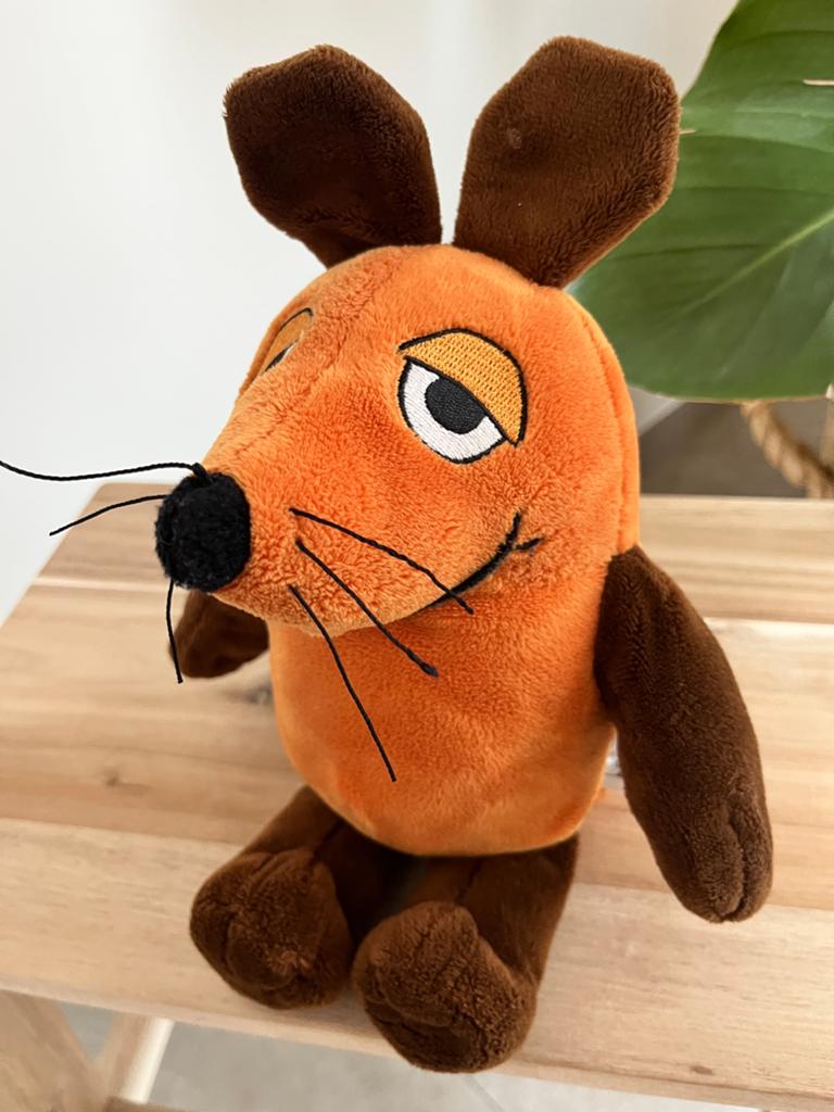 Die Maus 30 cm Sendung mit der Maus Schmidt, Kinderen en Baby's, Speelgoed | Knuffels en Pluche, Oranje, Muis, Overige merken