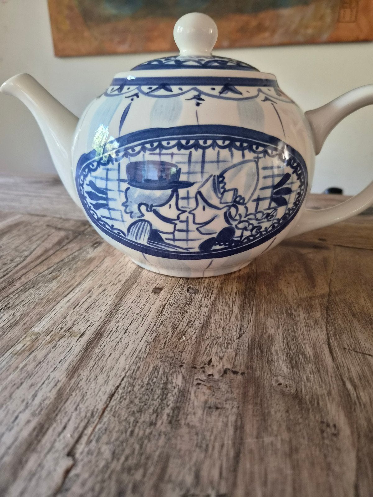 Theepot Blond Amsterdam delftsblauw, Huis en Inrichting, Ophalen of Verzenden, Zo goed als nieuw, Delftsblauw, Theepot