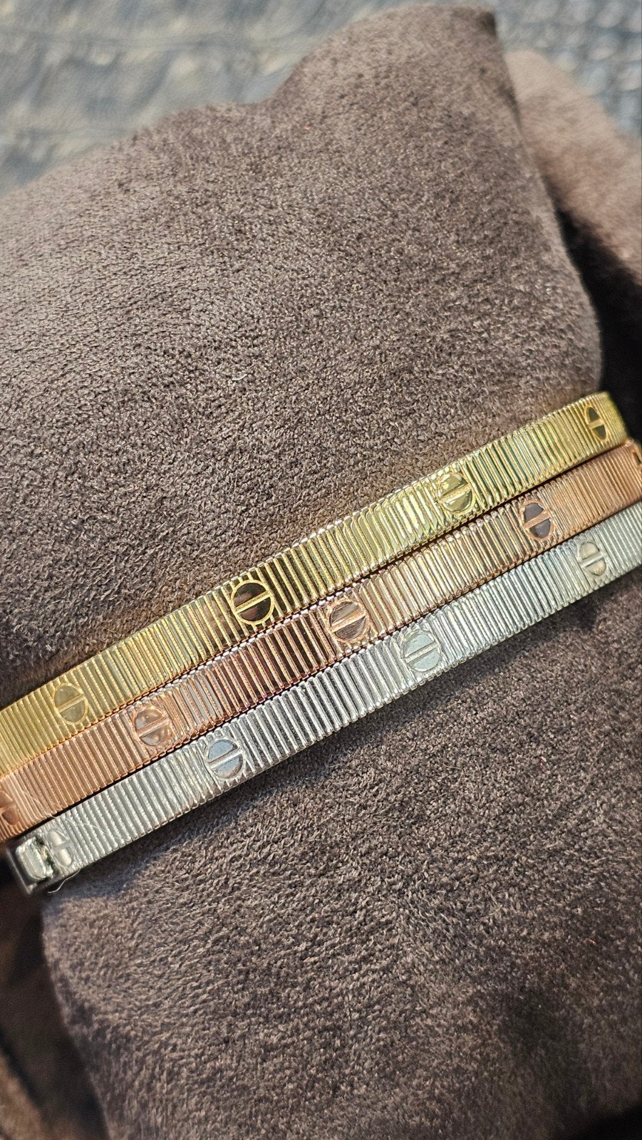 Prachtige 14k gouden tricolor Bangle armbanden, Ophalen of Verzenden, Nieuw, Goud, Goud