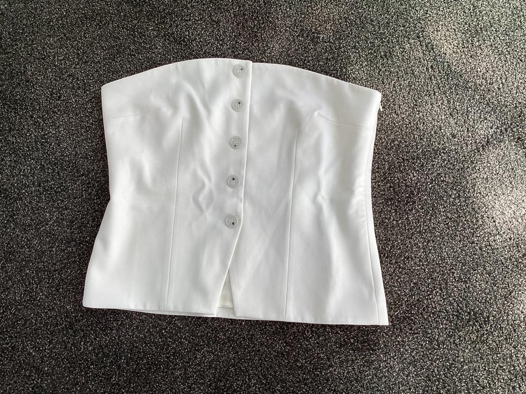 Chptr-S strapless top maat 42, Wit, Maat 42/44 (L), Nieuw, Ophalen of Verzenden