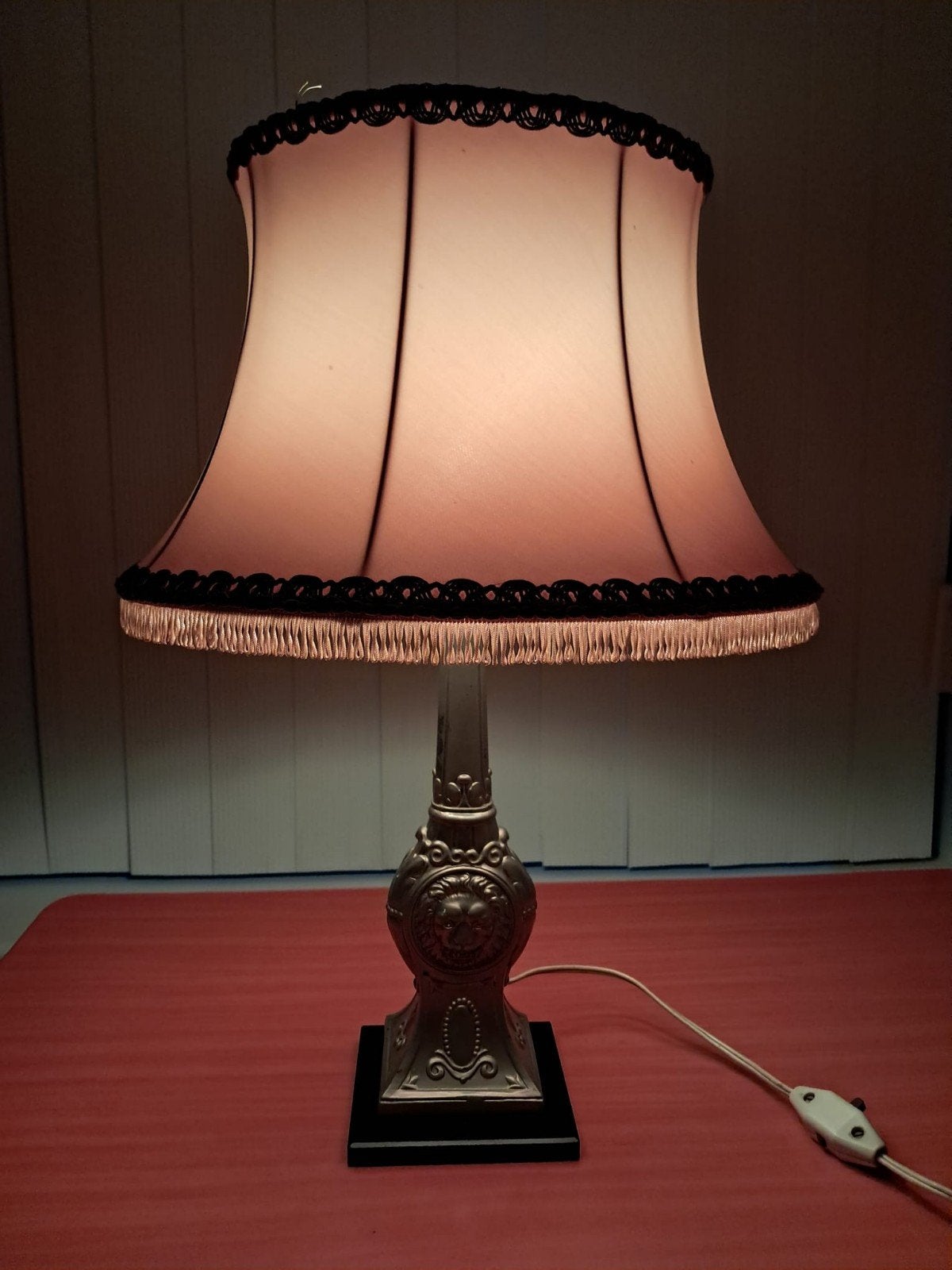 Vintage schemerlamp leeuw - jaren 50, Ophalen of Verzenden