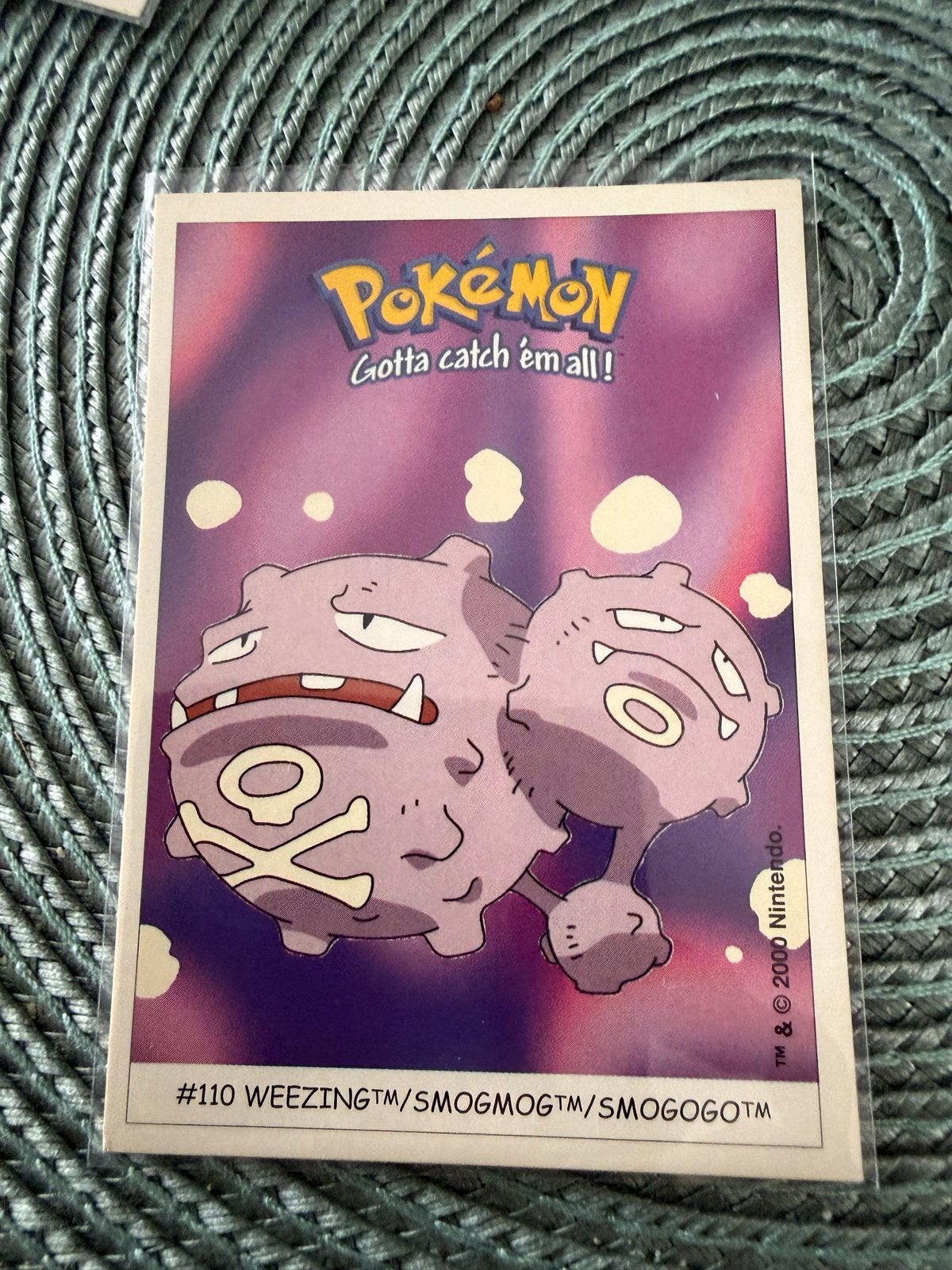 Dunkin Boomer Pokémon kaart #110 Weezing Smogmog, Ophalen of Verzenden, Gebruikt, Losse kaart