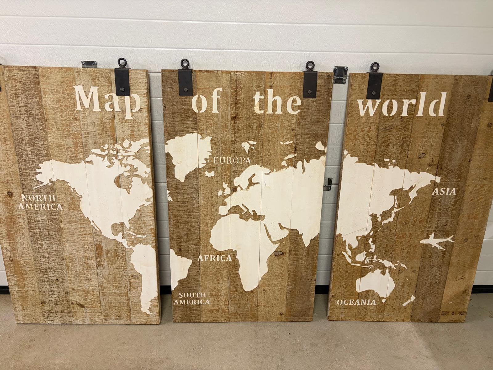 3 luik Map of the world, Ophalen, Zo goed als nieuw