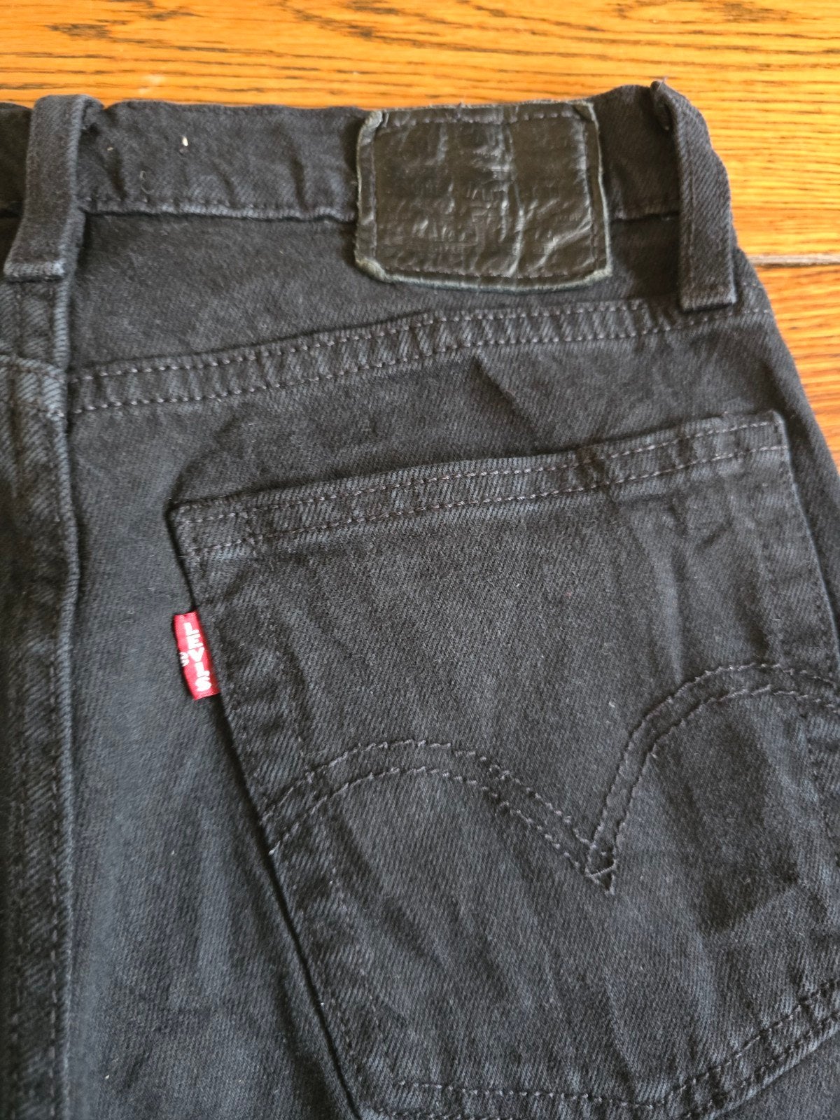 Levi's Wedgie Straight Jeans Zwart W24, Ophalen of Verzenden