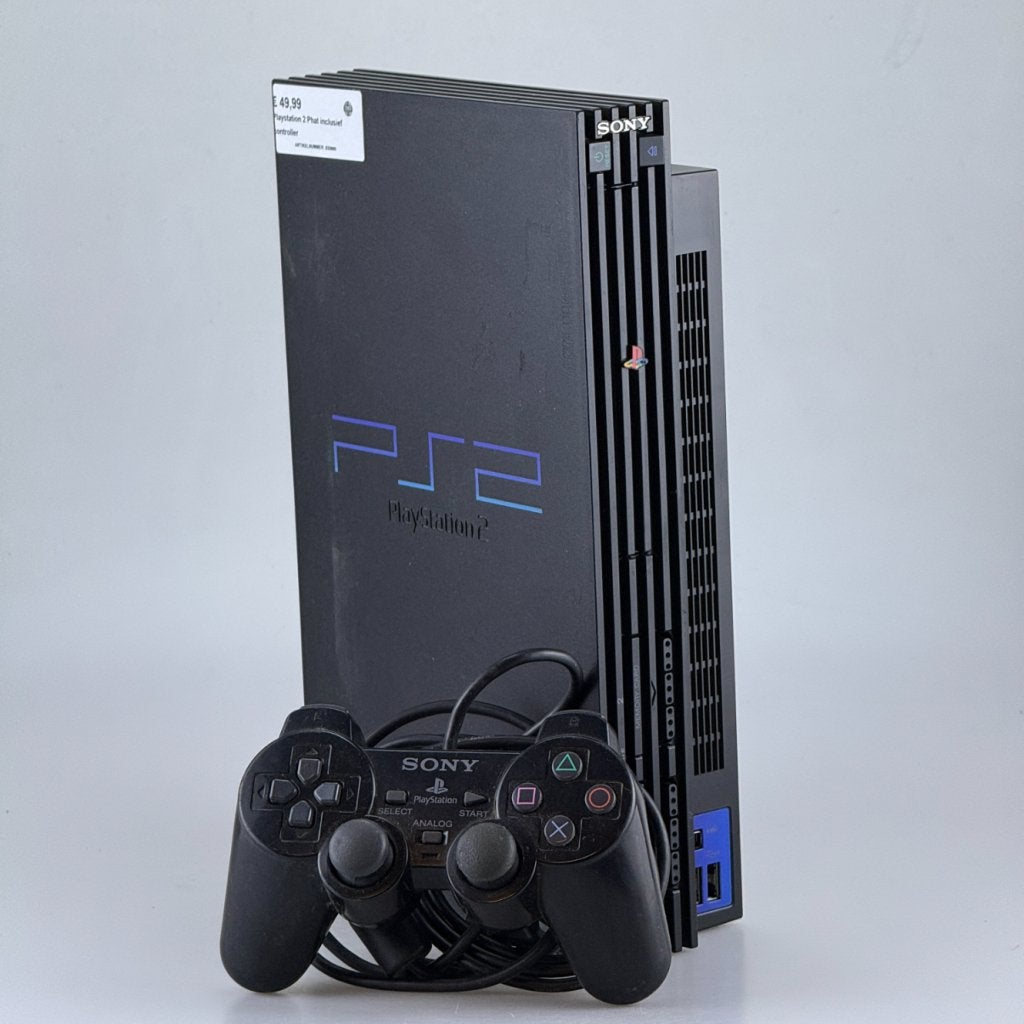Playstation 2 Phat inclusief controller, Spelcomputers en Games, Games | Sony PlayStation 2, Zo goed als nieuw