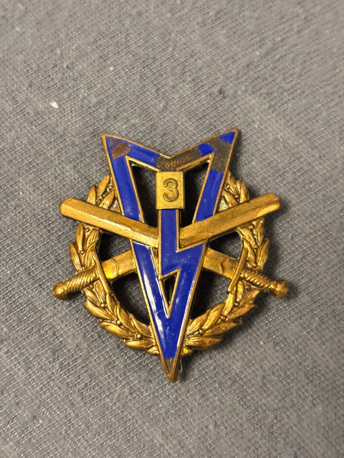 Mlv speld zwemmen 3x, Verzenden, Landmacht, Nederland, Embleem of Badge