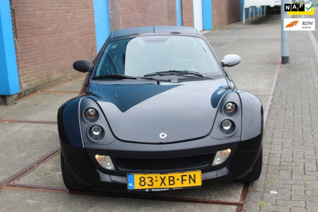 Smart Roadster MAAAZ200, Auto's, Smart, Achterwielaandrijving, Gebruikt, Zwart, Origineel Nederlands