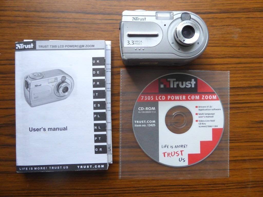 Trust 730S LCD POWER C@M ZOOM camera, Audio, Tv en Foto, Fotocamera's Digitaal, Ingebouwde flitser, Handleiding, Ophalen of Verzenden