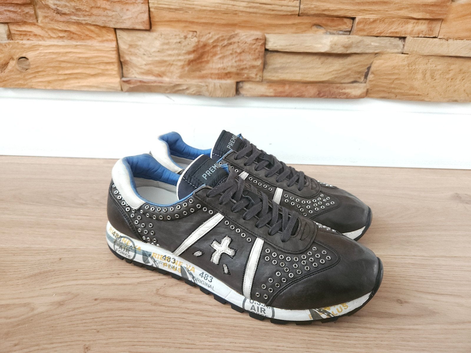 Premiata sneakers maat 40 model: 483 antraciet schoenen, Premiata, Ophalen of Verzenden, Grijs, Sneakers of Gympen