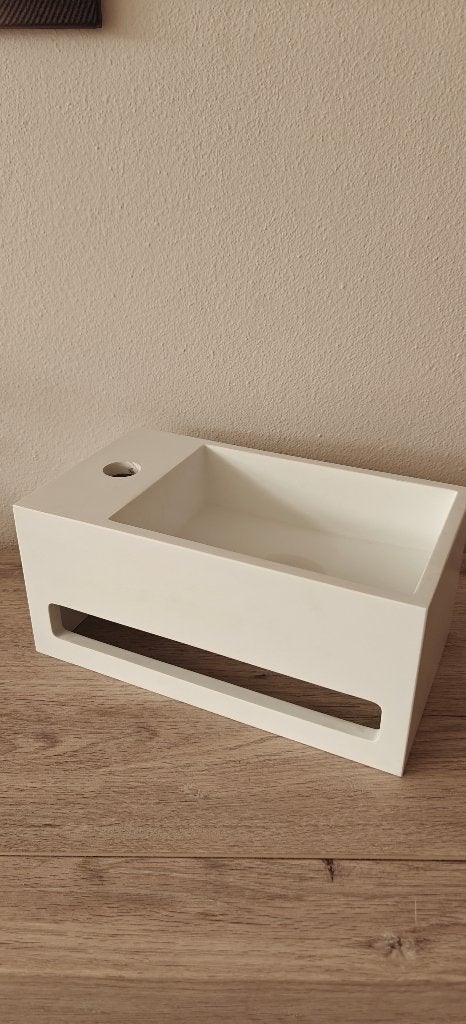 Saniclear Bali Solid Surface fontein (35,6  20,3 cm, Doe-het-zelf en Verbouw, Sanitair, Ophalen, Nieuw, Wastafel