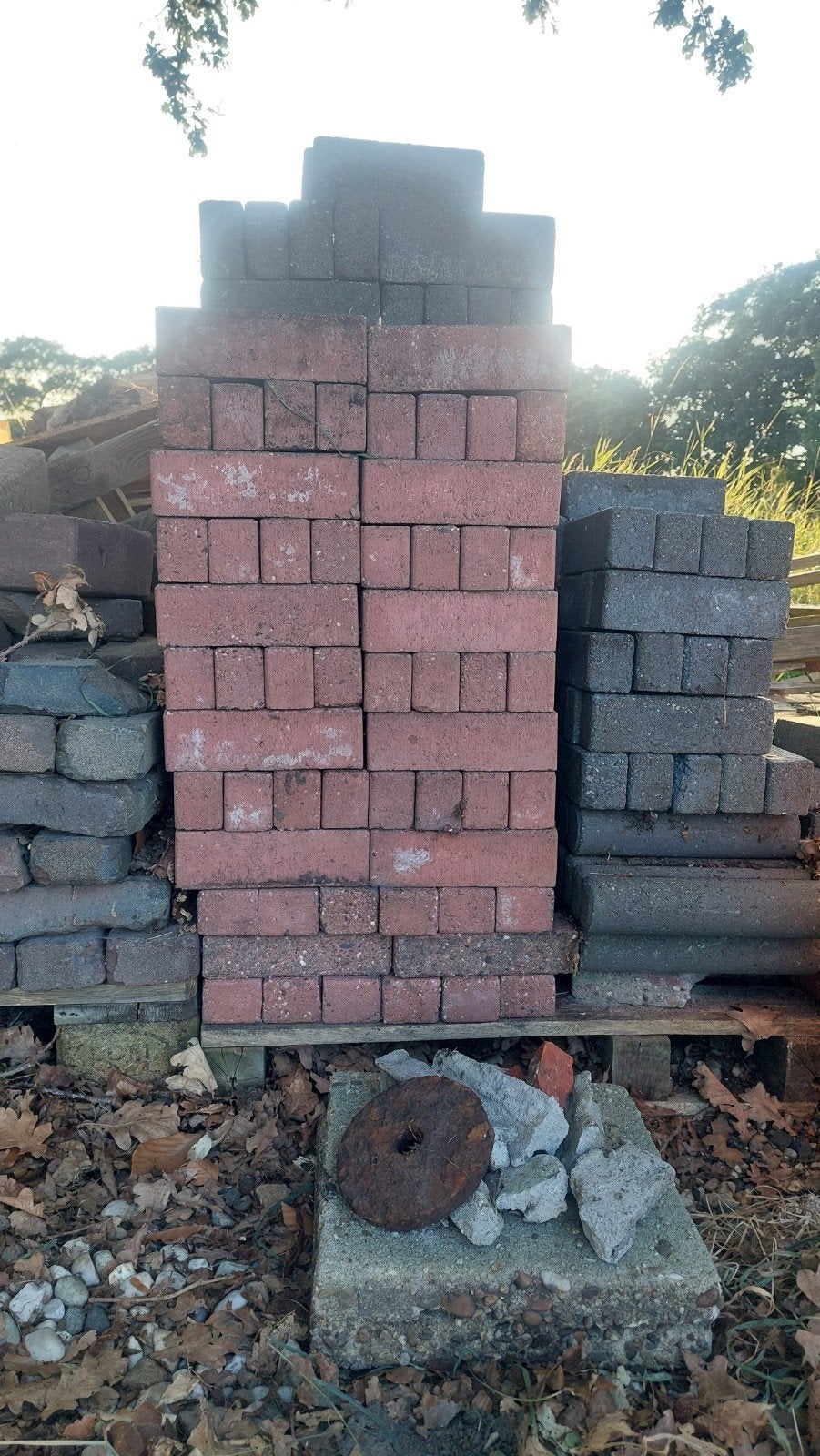 Rode betonklinkers, Ophalen, Gebruikt, Klinkers, Minder dan 5 m²