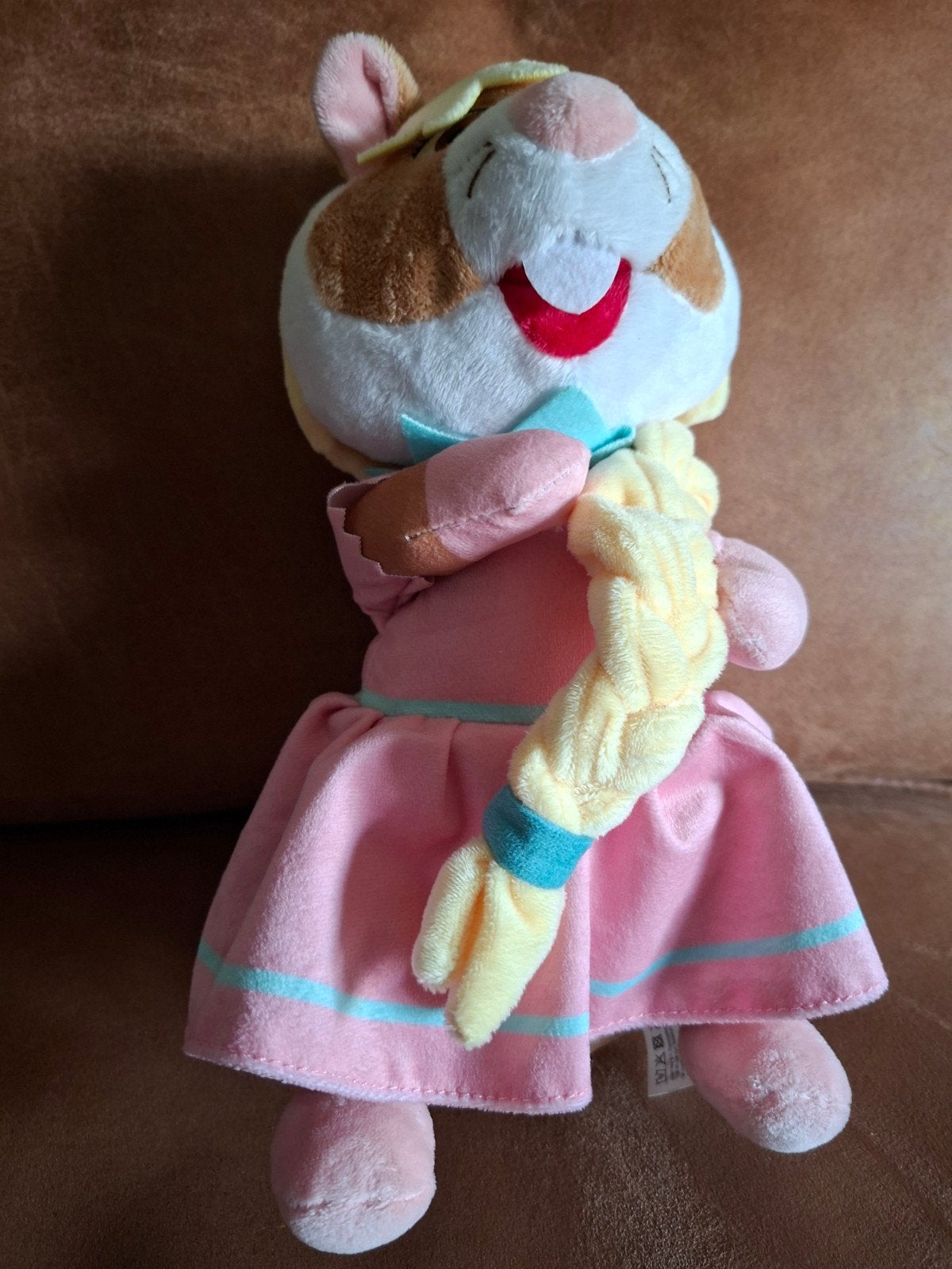 AH Hamster in Roze Jurk met Vlecht., Overige merken, Overige karakters, Hamster, Ophalen of Verzenden