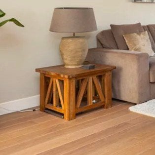 Teakhouten sidetable van Maison Manon, Ophalen, Gebruikt, Teakhout, Minder dan 50 cm