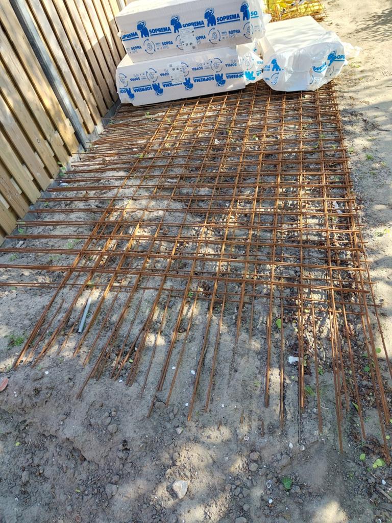Bouwstaalmatten Ø8mm, betonstelribben en bewapening, Ophalen, Gebruikt