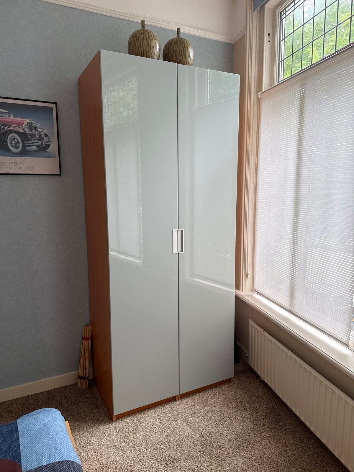IKEA Pax kledingkast met deuren en planken, Huis en Inrichting, Ophalen, Gebruikt, 200 cm of meer, 50 tot 100 cm