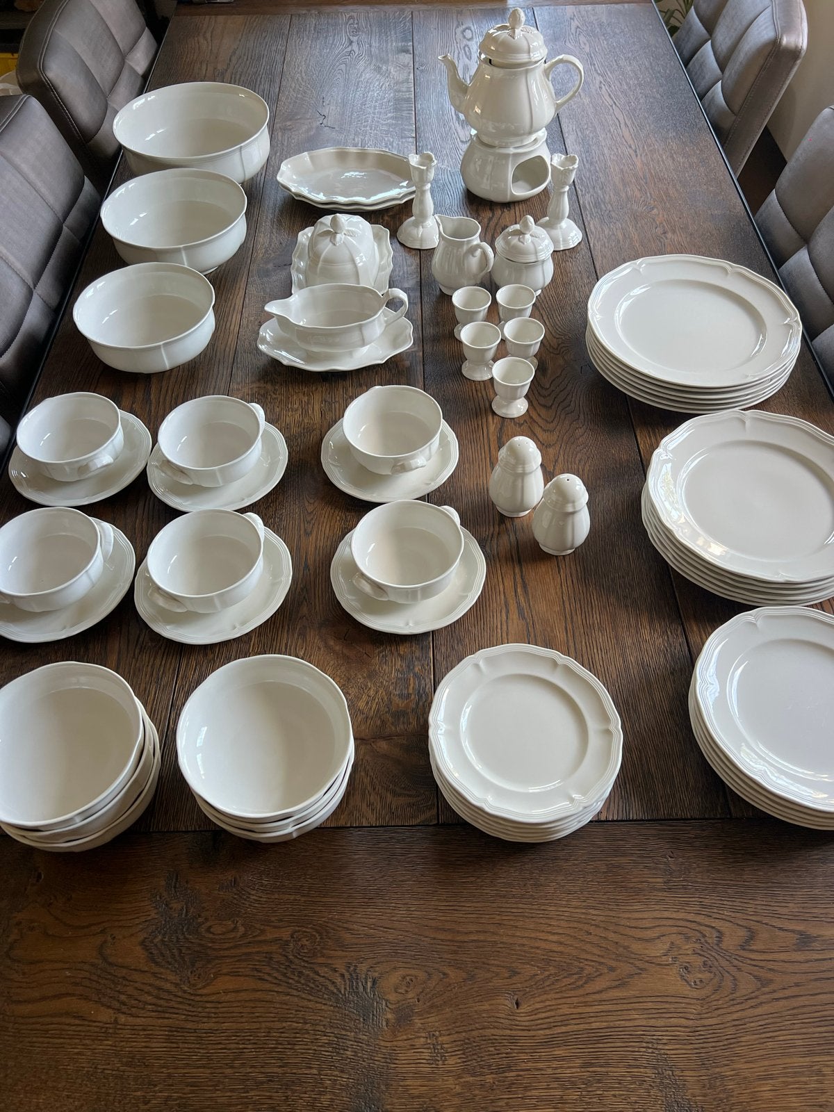 Villeroy & Boch Manoir Vitro 6-p ontbijt/diner Servies, Ophalen, Klassiek, Villeroy & Boch, Zo goed als nieuw