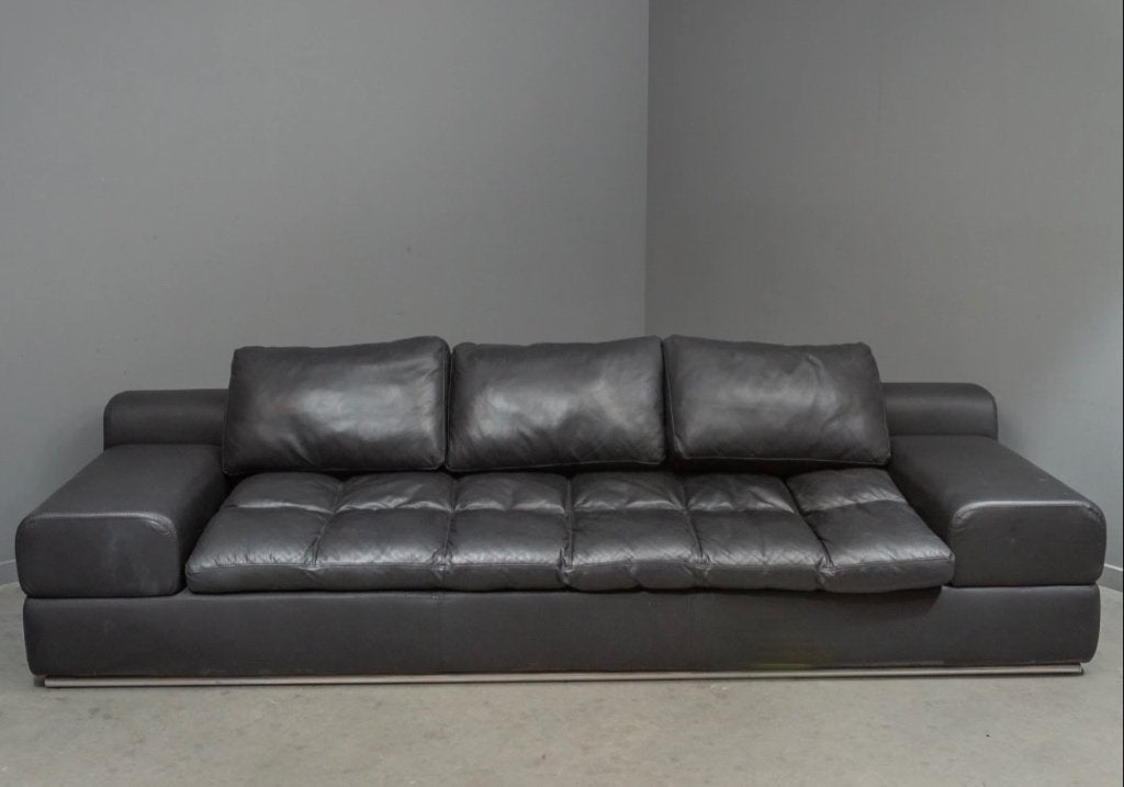 Luxueuze 3/4 zitter, comfortabel zoals Rolf Benz en de Sede, 250 tot 300 cm, Gebruikt, 100 tot 125 cm, Leer