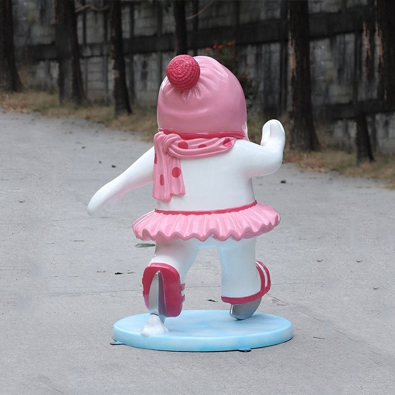 Skating Snowman Family – Sneeuwpop 76 x 70 x 116 cm, Ophalen, HorecaBeelden, Nieuw, HorecaBeelden