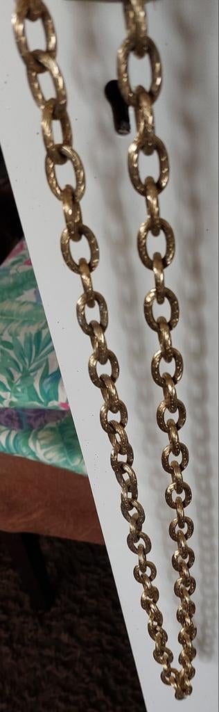 Grote schakel ketting, Ophalen of Verzenden, Goud, Overige materialen