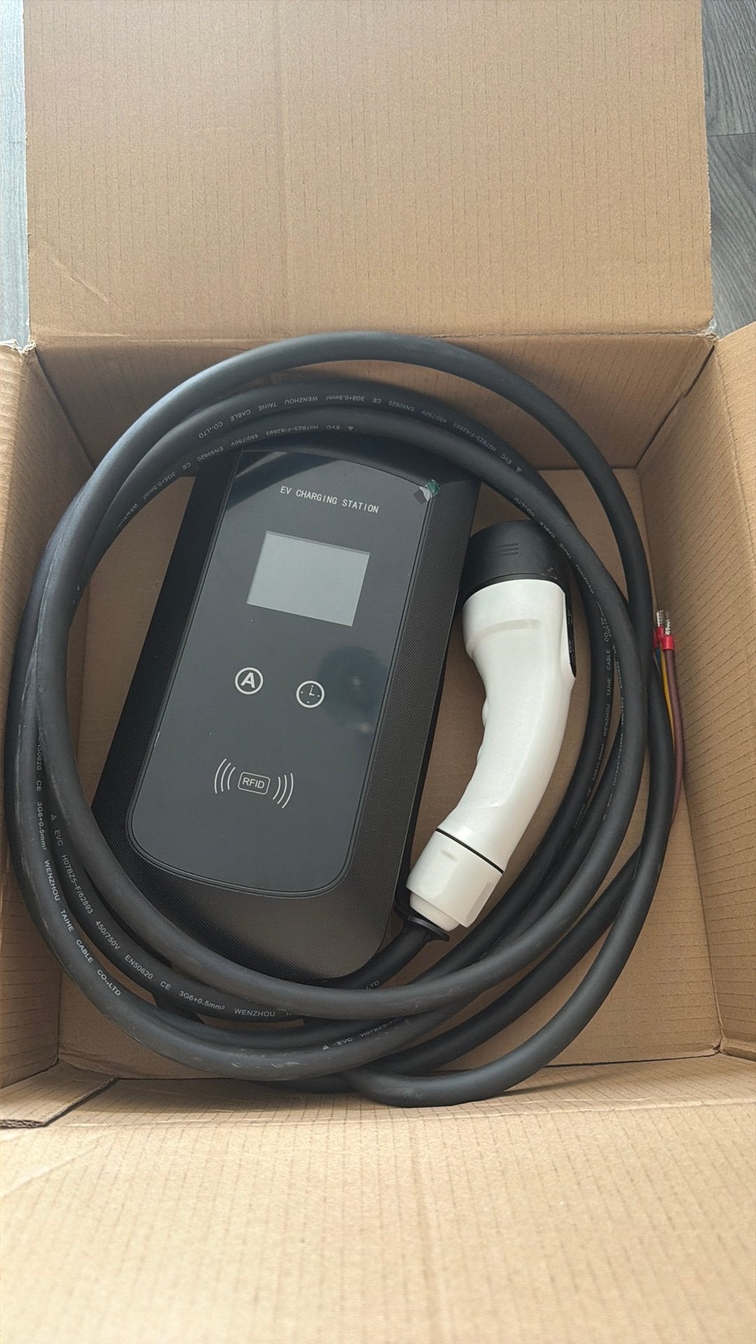 Slimme laadpaal 7,4 kW 1 fase 32A - 5 meter vaste kabel, Ophalen of Verzenden, Nieuw, Universele onderdelen