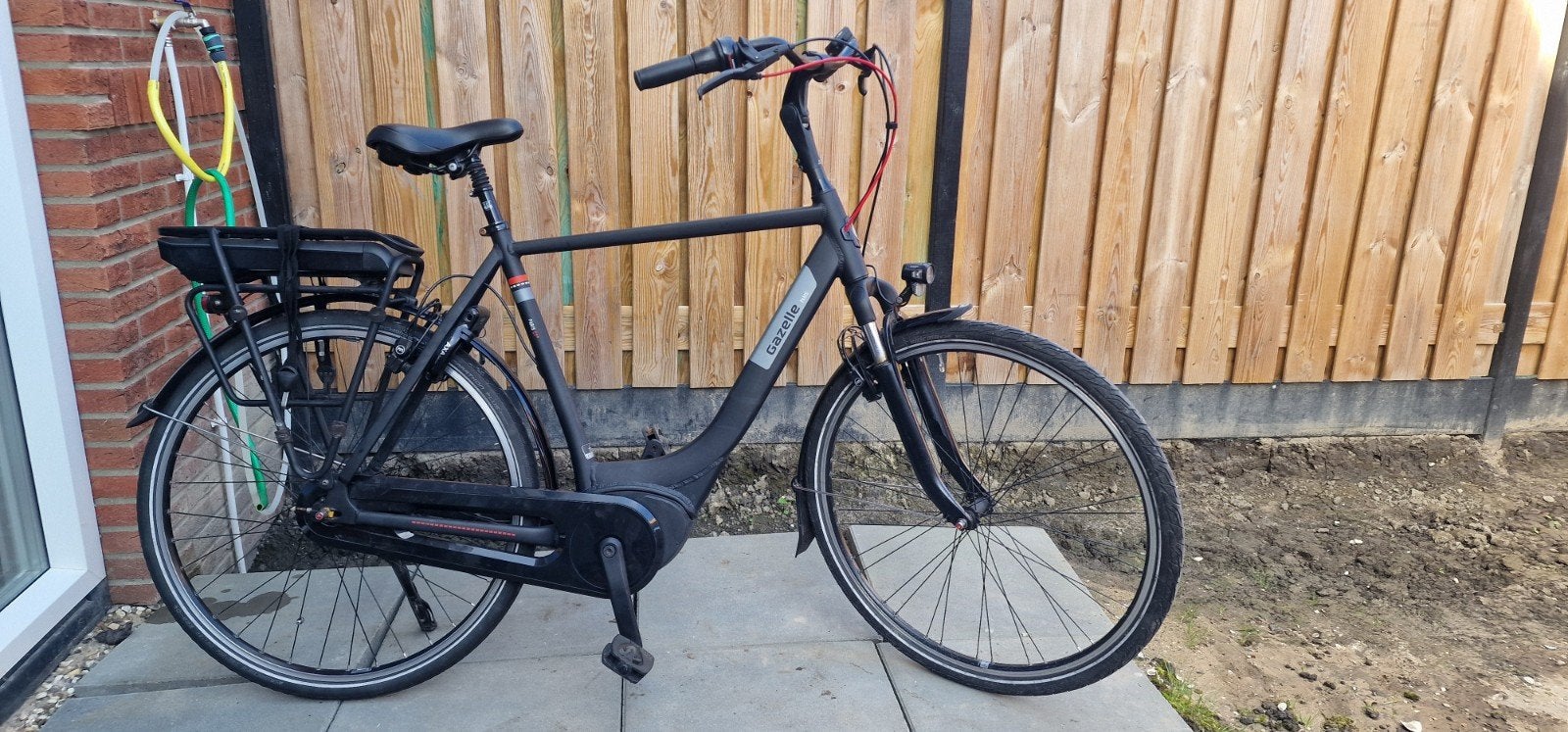 Gazelle Paris C7 Middenmotor Herenfiets 61 cm 7 versnellinge, Fietsen en Brommers, Elektrische fietsen, 59 cm of meer, Ophalen
