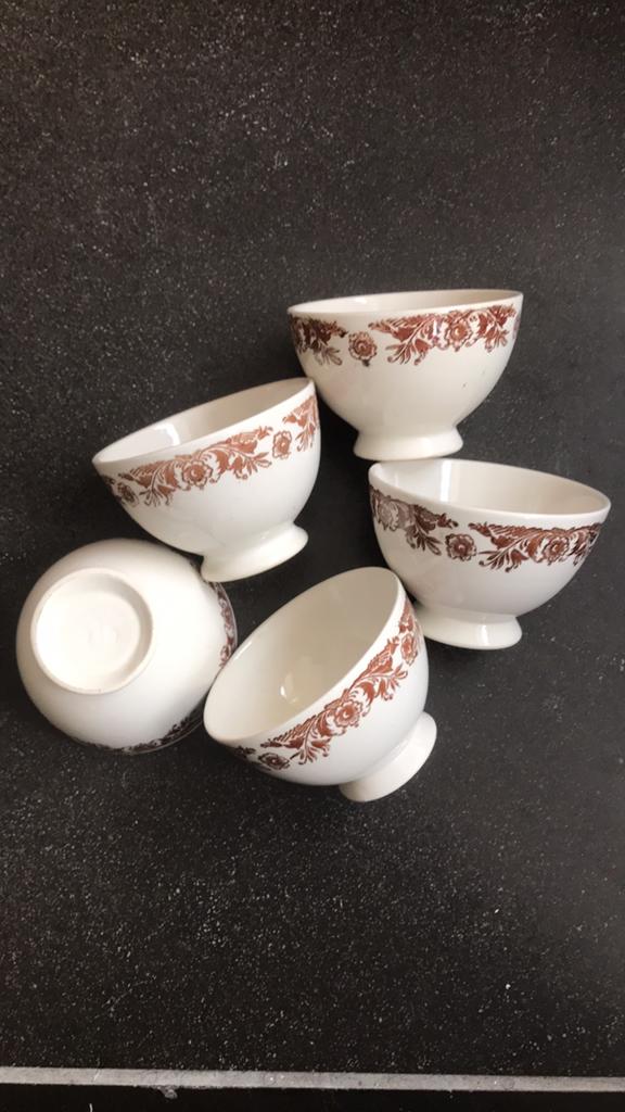 5 Oude spoelkommen, Antiek en Kunst, Antiek | Servies los, Ophalen of Verzenden
