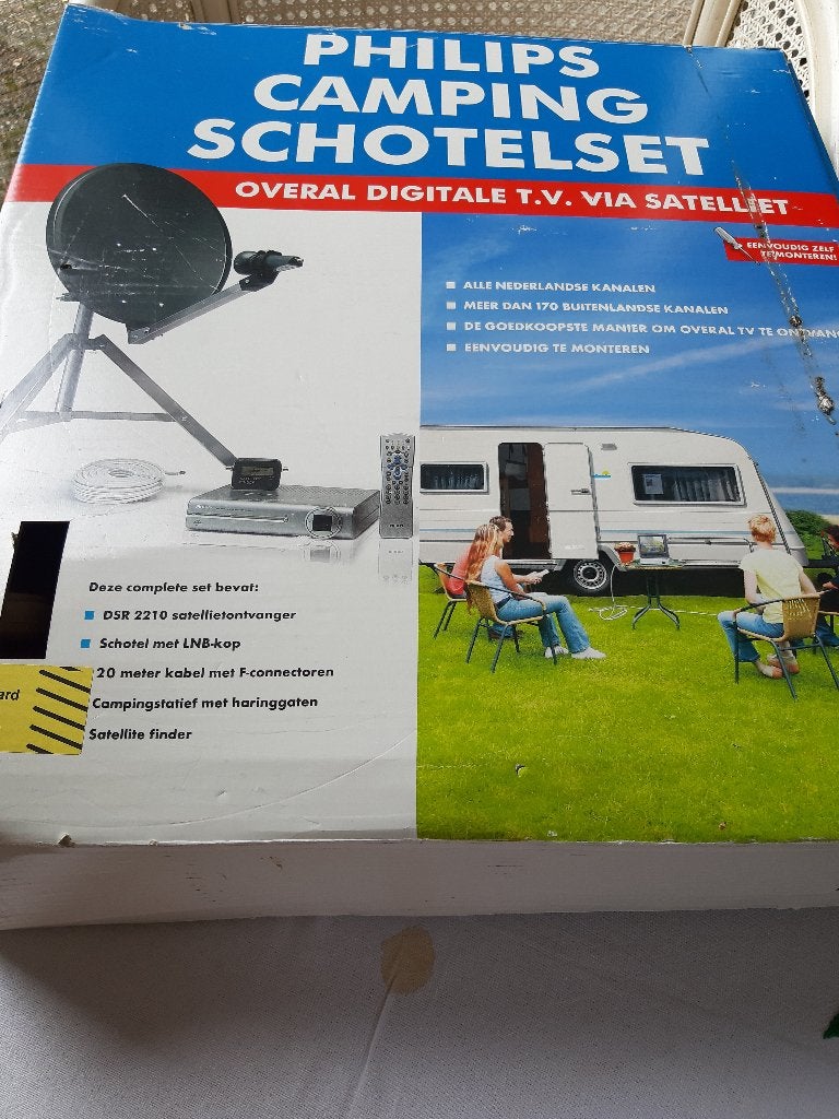 Uitgebreide Schotelset + Ontvanger izgst 85€, Ophalen, Gebruikt, (Schotel)antenne, Philips