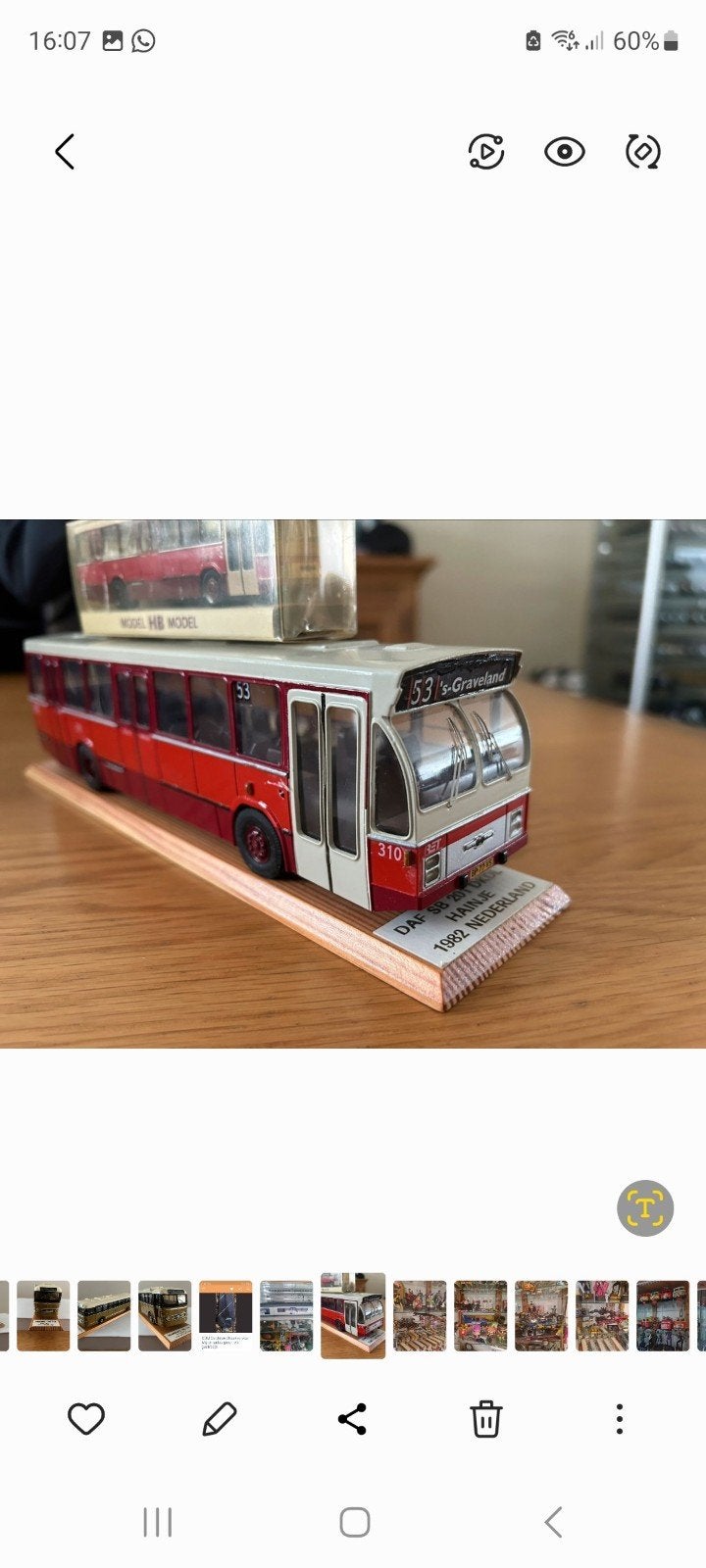 modelbus van HB, Hobby en Vrije tijd, Ophalen of Verzenden, Zo goed als nieuw, Auto, Overige merken
