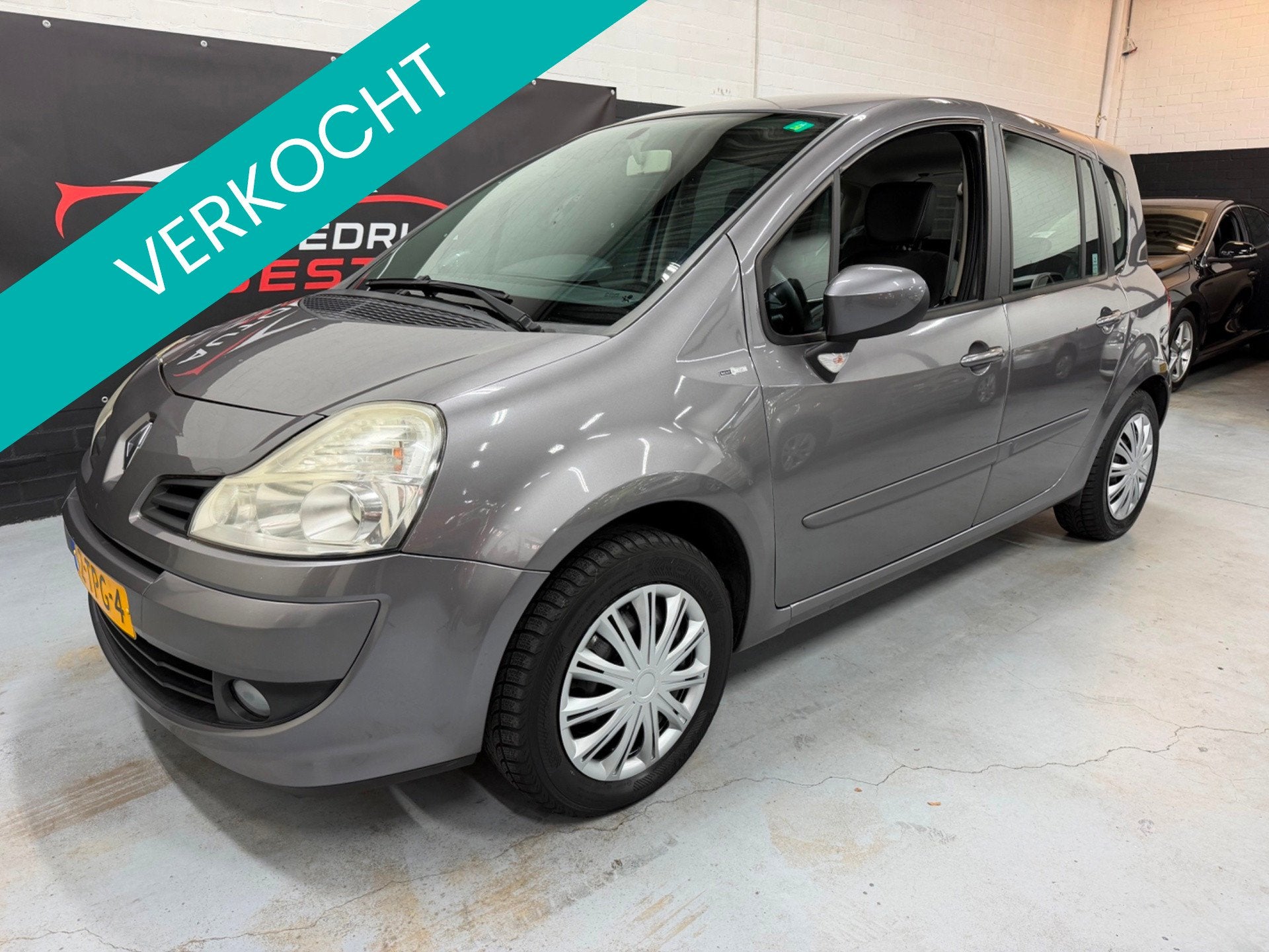 Renault Grand Modus 1.6-16V Night & Day Nap/Airco/AUTOMAAT/A, Auto's, Zwart, 4 cilinders, 1210 kg, Leder en Stof