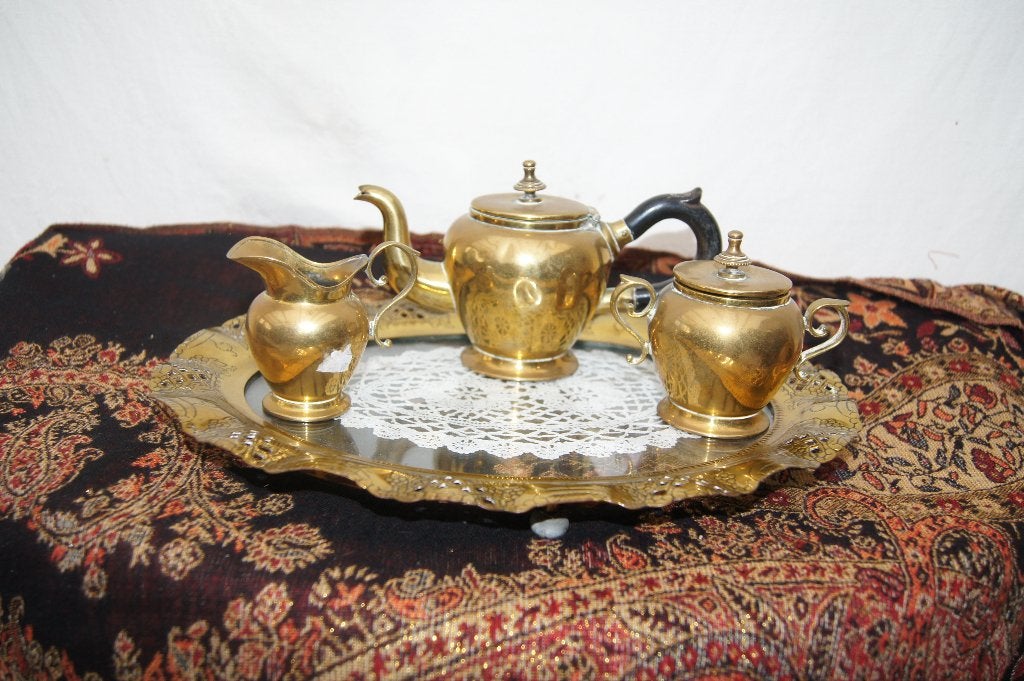 Thee servies met dienblad, Ophalen of Verzenden