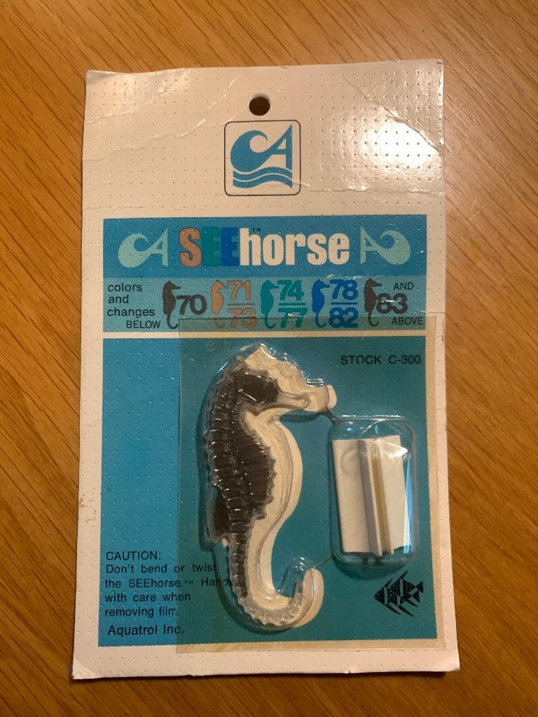 Aquatrol Seahorse 1974 aquarium temperatuurmeter nieuw, Dieren en Toebehoren, Ophalen of Verzenden, Nieuw, Verlichting of Verwarming
