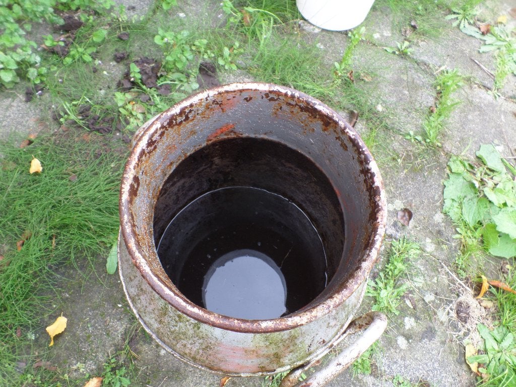 Oude melkbus zonder deksel, ideaal voor carbid schieten, Tuin en Terras, Ophalen, Gebruikt
