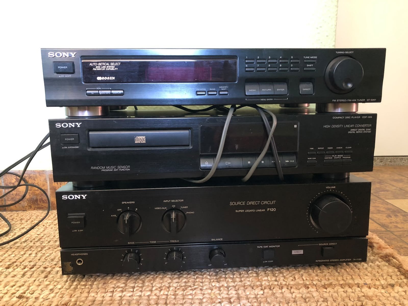 Sony Hifi Set: Versterker, CD-speler en Tuner, Gebruikt, Sony, Cd-speler, Losse componenten