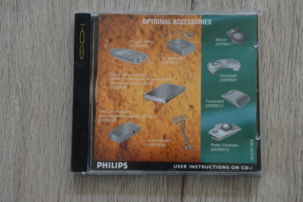 CD-I PHILIPS = Optional Accessories user instructions on, Cd's en Dvd's, Verzenden, Zo goed als nieuw