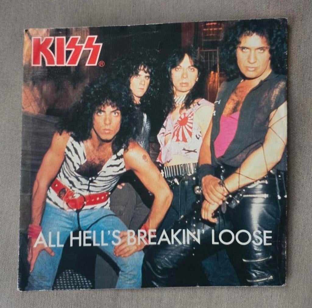 Kiss - All Hell's Breakin' Loose Single, Fotohoes, Overige genres, 7 inch, Ophalen of Verzenden