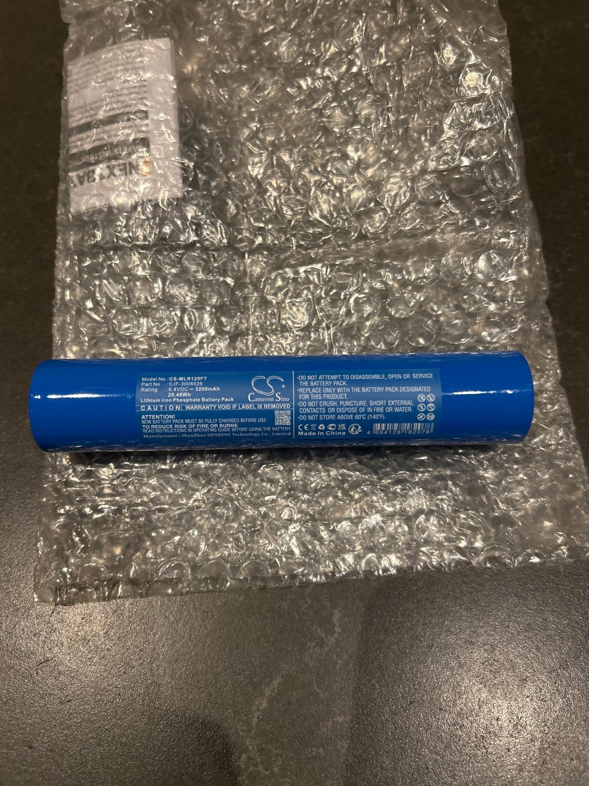 Oplaadbare Accu 6.4V 3200mAh 20.48Wh Li-ion CS-MLR125FT, Ophalen of Verzenden, Nieuw, Oplaadbaar