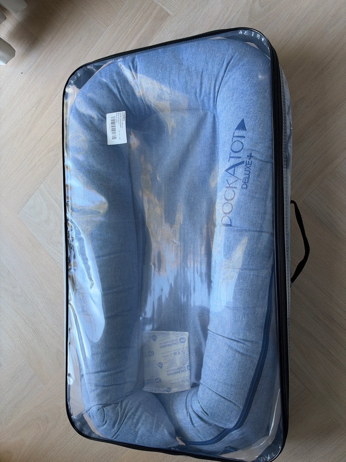 DockATot Deluxe+ Babynestje Indigo Chambray, Ophalen of Verzenden, Nieuw, Overige typen
