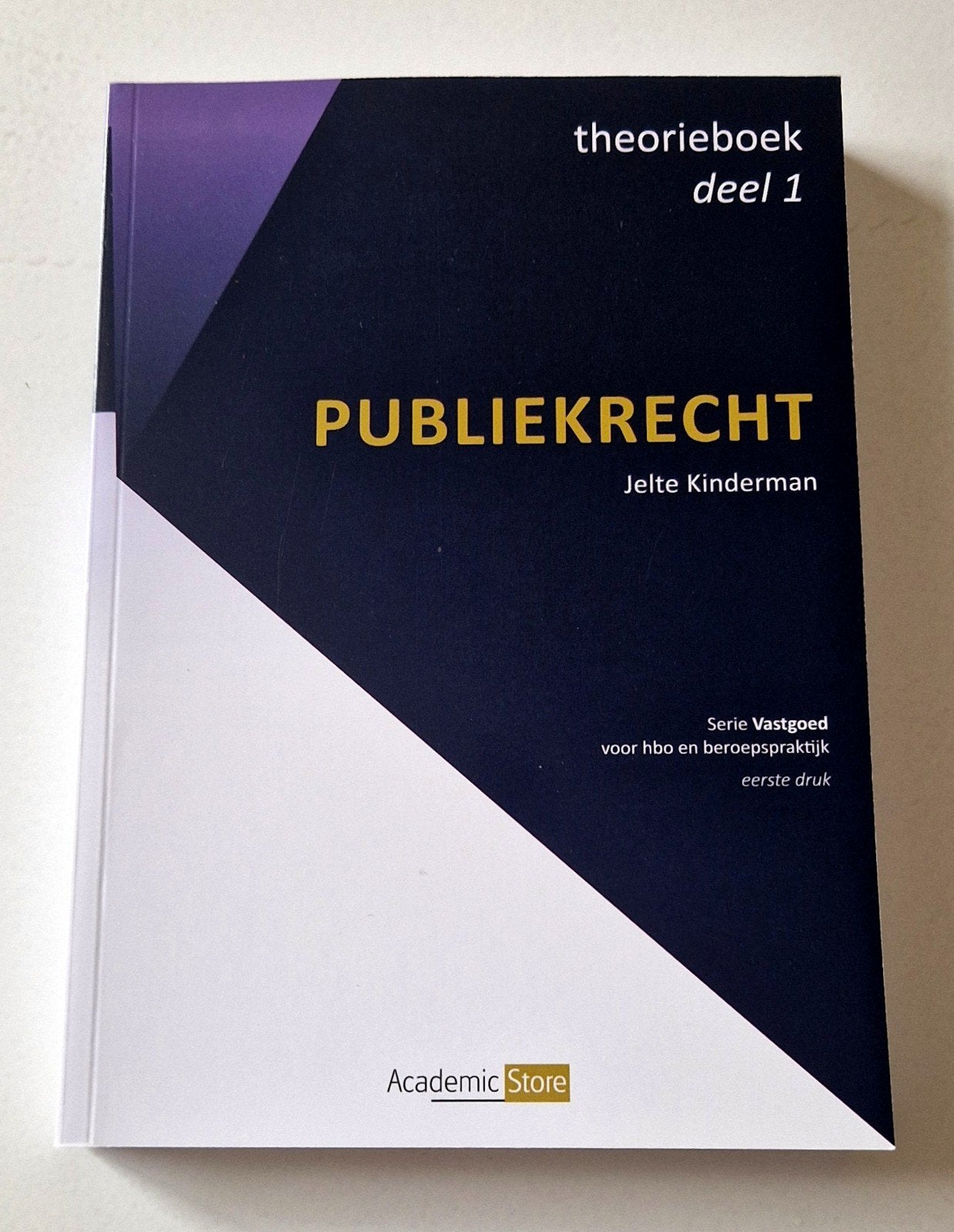 Jelte KInderman - Publiekrecht - Theorieboek, Jelte KInderman, Ophalen of Verzenden, Zo goed als nieuw, Nederlands