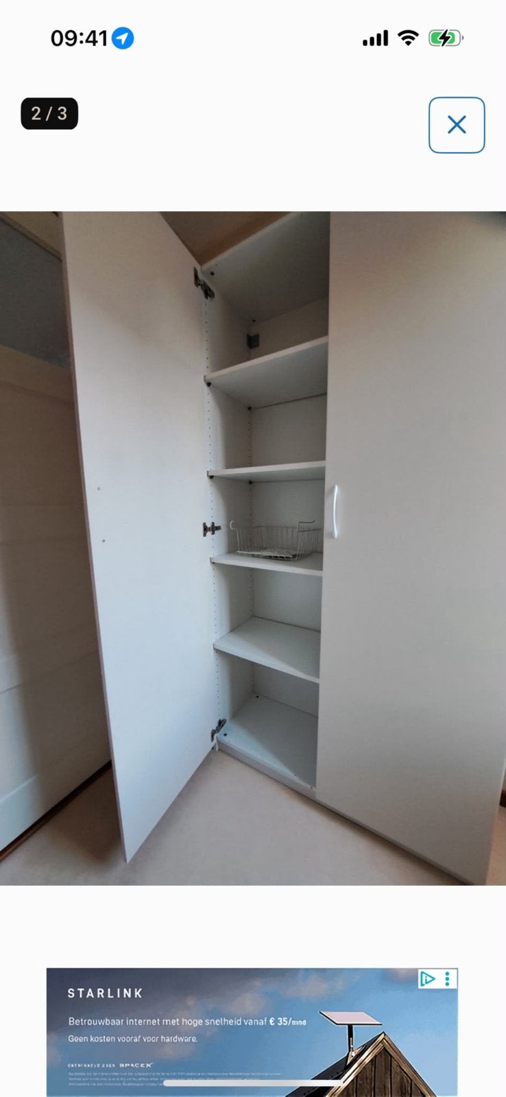 Witte kast, Ophalen, Met deur(en), 200 cm of meer, 50 tot 100 cm