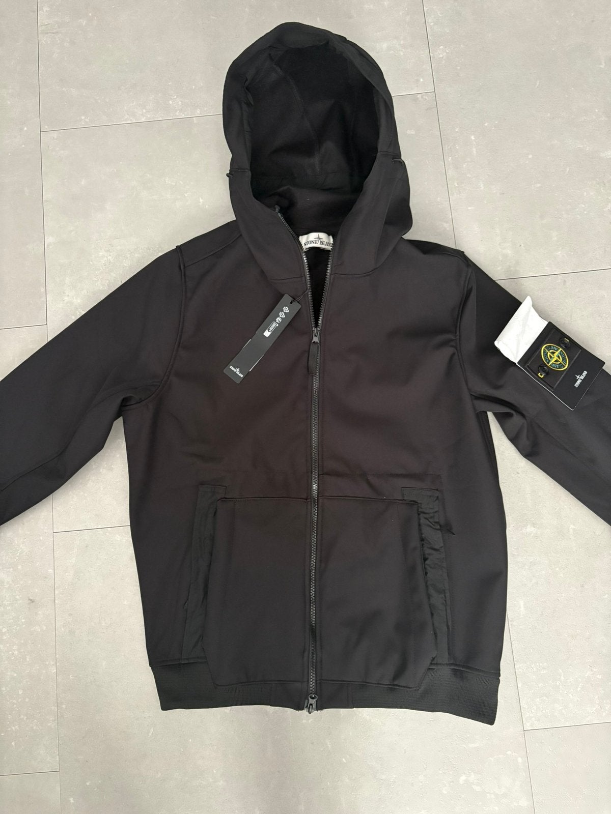 Stone island jas, Ophalen of Verzenden, Nieuw, Maat 46 (S) of kleiner, Zwart