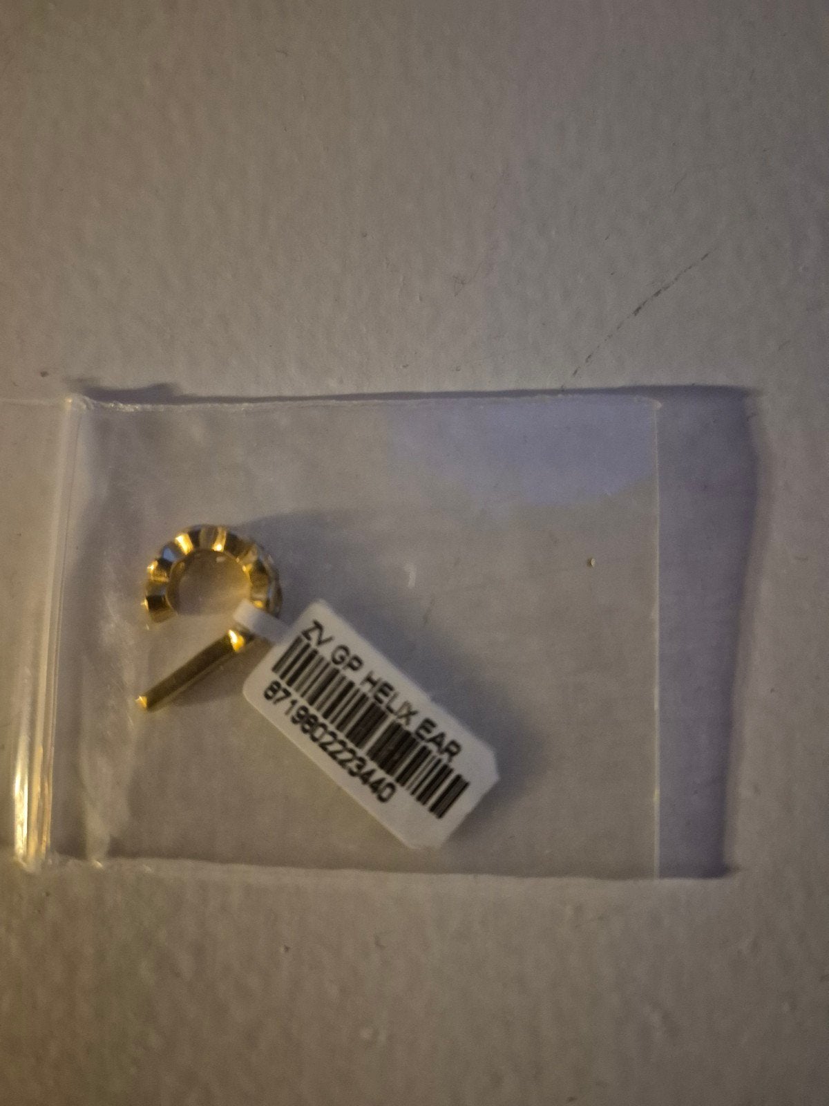 Nieuwe Helix Piercing met Strass, Ophalen of Verzenden, Nieuw, Staal, Met strass