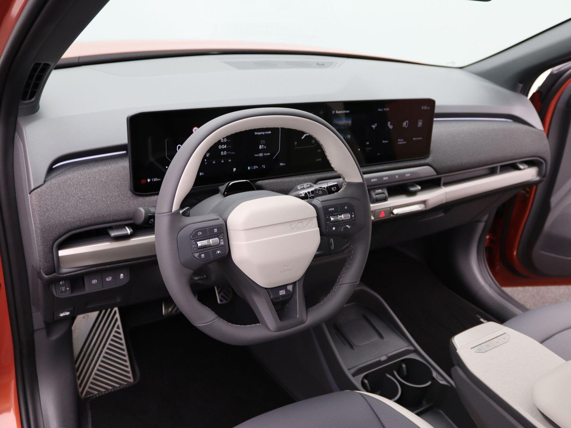 Kia EV3 GT-Line 81.4 kWh | Vegan Leder | Open Dak | Stoelver, Auto's, 510 min, Overige kleuren, Lichtsensor, Origineel Nederlands