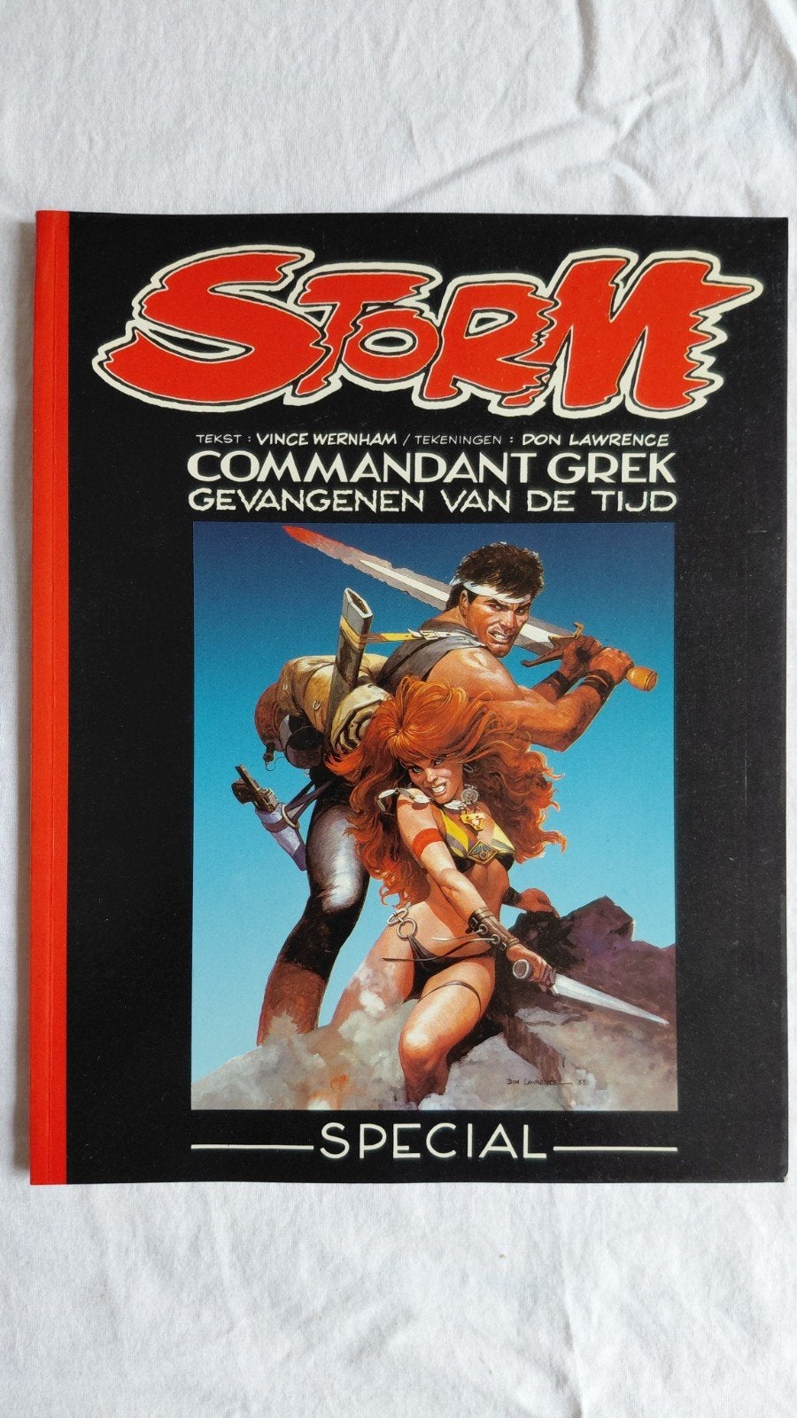 Storm 0: Commandant Grek Gevangenen van de Tijd, Gelezen, Eén stripboek, Ophalen of Verzenden, Vince Wernham, Don Lawrence