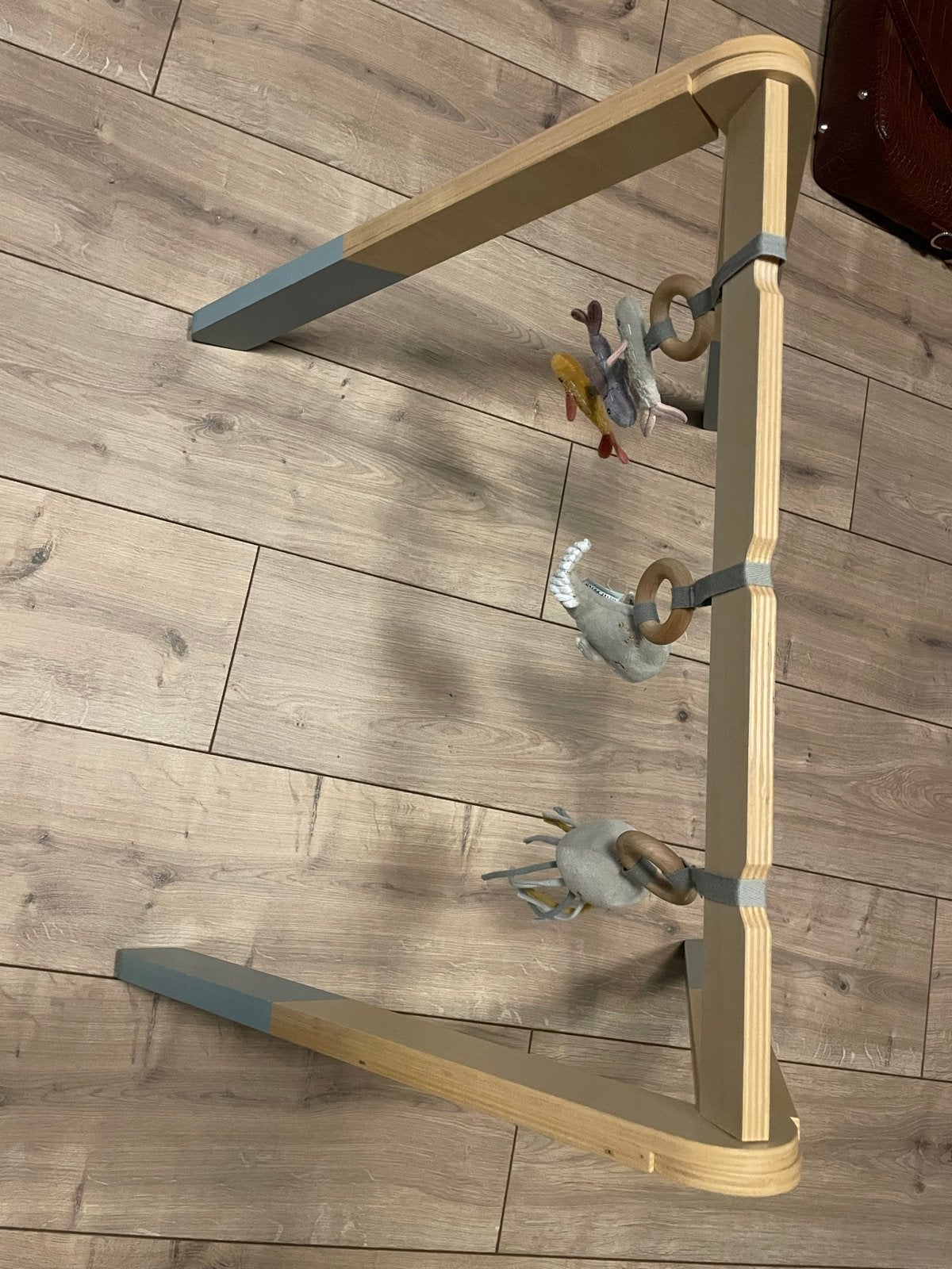 Houten babygym met mobiel en rammelaars, Kinderen en Baby's, Ophalen, Zo goed als nieuw, Babygym